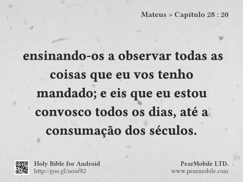 Mateus, Capítulo 28:20